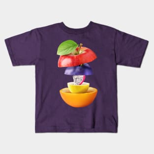 Apple Plum Dragon Fruit Lemon Orange Gifts Vegetarian Kids T-Shirt